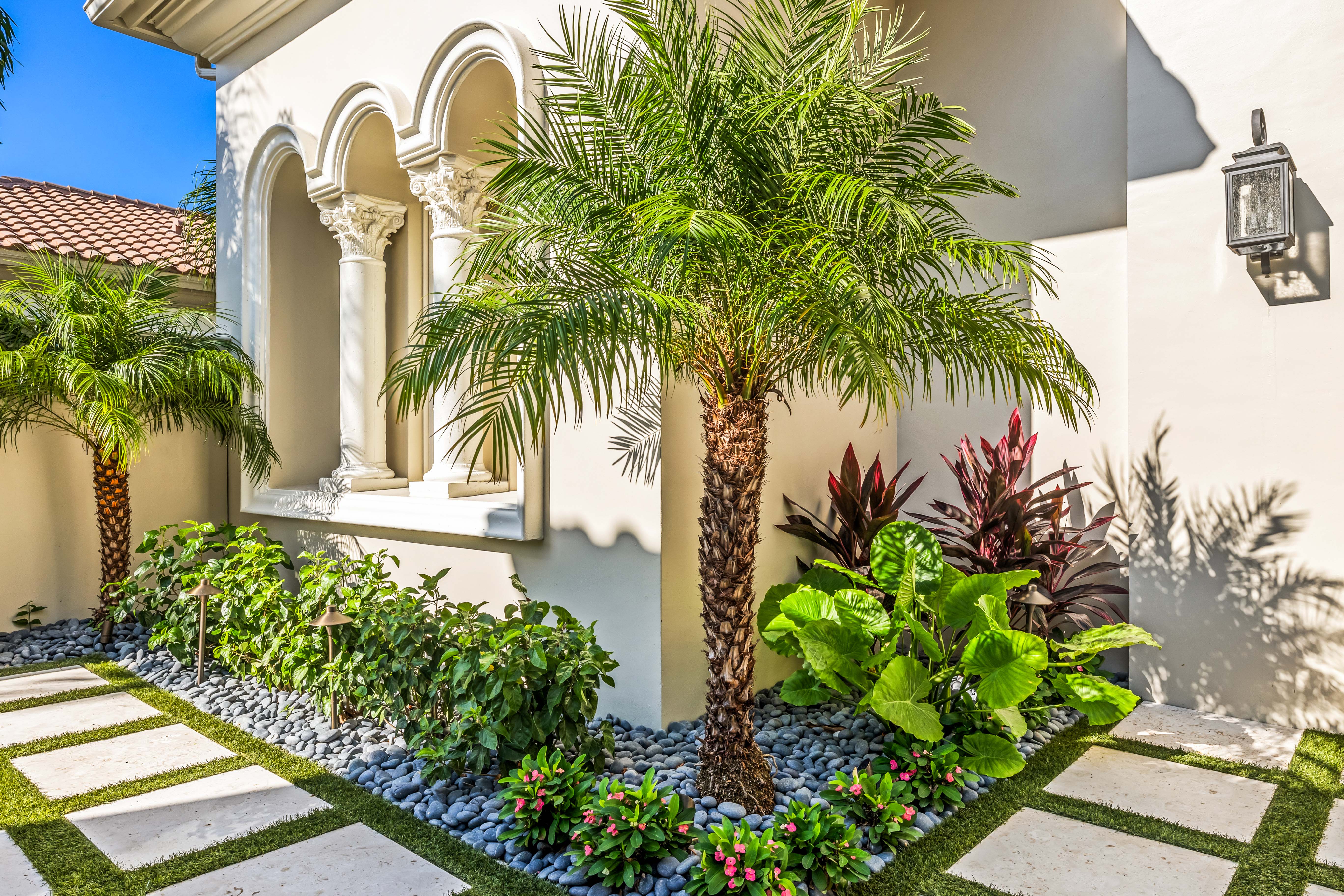 Terrazza Lane estate — drainage and grading, finished estate exterior